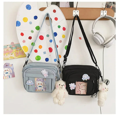 New Kawaii Bag Girls 2024 New JK Transparent Bag Small Crossbody Bag For Women Purses and Handbags Shoulder Bag Itabag Bolso