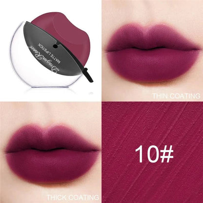 New Squeeze Into Lazy Lipstick Lip-shaped Lipstick Moisturizing Matte Lip Makeup Tint Waterproof Nonstick Cup Lipgloss Korean - MarvelouStore