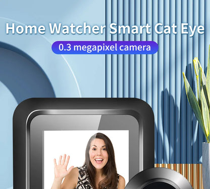 New 2.4 Inch Peephole 120° Smart Digital Door Viewer Camera Security Monitor 240x320 HD Visual Doorbell 300000 Pixels Resolutio