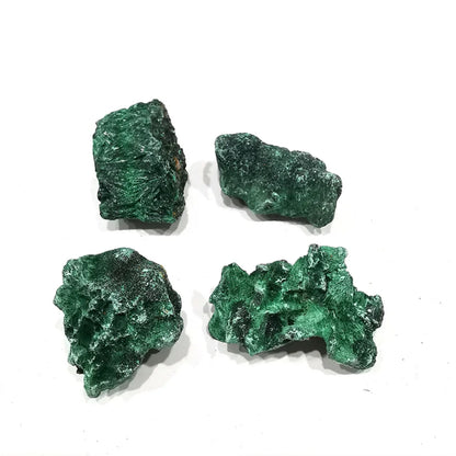 Natural Green Malachite Raw Stone Rough Crystal Clastic Rock Cube Collectible Gravel   Minerals Specimen Home Garden