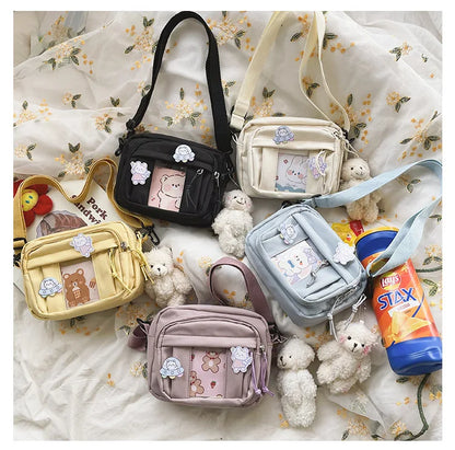 New Kawaii Bag Girls 2024 New JK Transparent Bag Small Crossbody Bag For Women Purses and Handbags Shoulder Bag Itabag Bolso