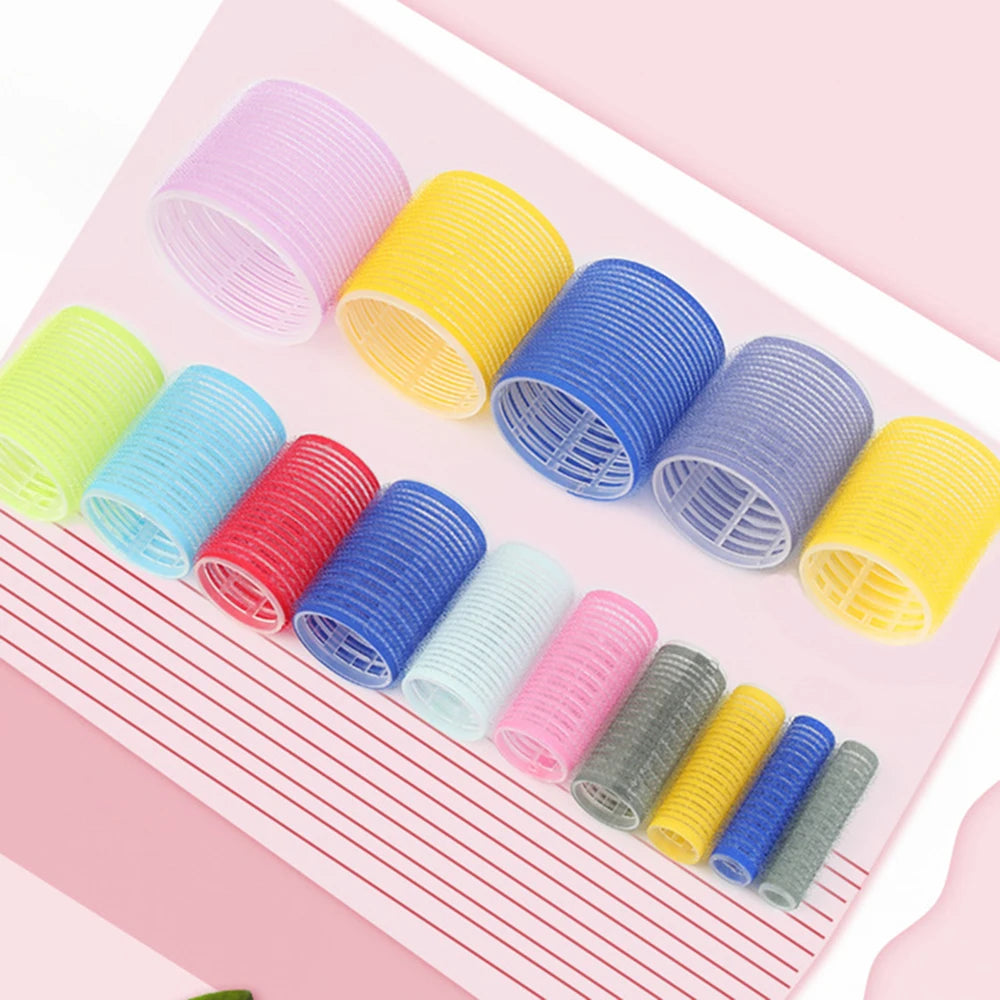 Hair Rollers Self Grip Hook Hair Curlers Heatless Hair Roller Salon Hair Dressing Curlers Jumbo Size Sticky Hair Styling Tools