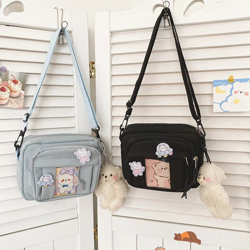 New Kawaii Bag Girls 2024 New JK Transparent Bag Small Crossbody Bag For Women Purses and Handbags Shoulder Bag Itabag Bolso