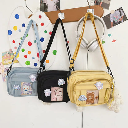 New Kawaii Bag Girls 2024 New JK Transparent Bag Small Crossbody Bag For Women Purses and Handbags Shoulder Bag Itabag Bolso