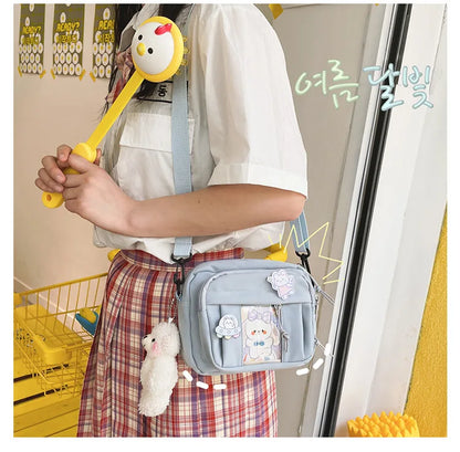 New Kawaii Bag Girls 2024 New JK Transparent Bag Small Crossbody Bag For Women Purses and Handbags Shoulder Bag Itabag Bolso