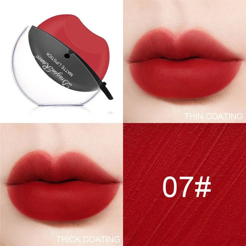 New Squeeze Into Lazy Lipstick Lip-shaped Lipstick Moisturizing Matte Lip Makeup Tint Waterproof Nonstick Cup Lipgloss Korean - MarvelouStore