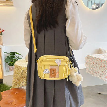 New Kawaii Bag Girls 2024 New JK Transparent Bag Small Crossbody Bag For Women Purses and Handbags Shoulder Bag Itabag Bolso