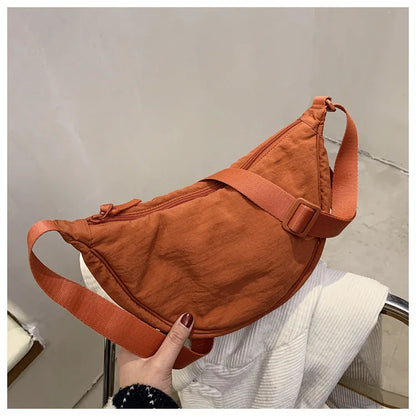 Casual Nylon Hobos Crossbody Bag for Women Designer Shoulder Bags Large Capacity Tote Lady Travel Shopper Bag Female Purses 2024