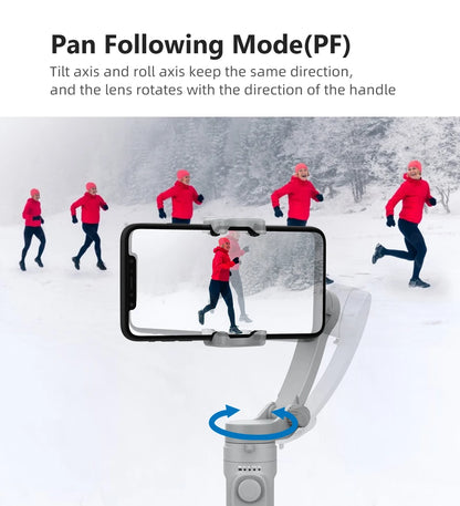 AXNEN HQ3 3-Axis Foldable Smartphone Handheld Gimbal Cellphone Video Record Vlog Stabilizer for iPhone 13 Xiaomi Huawei Samsung