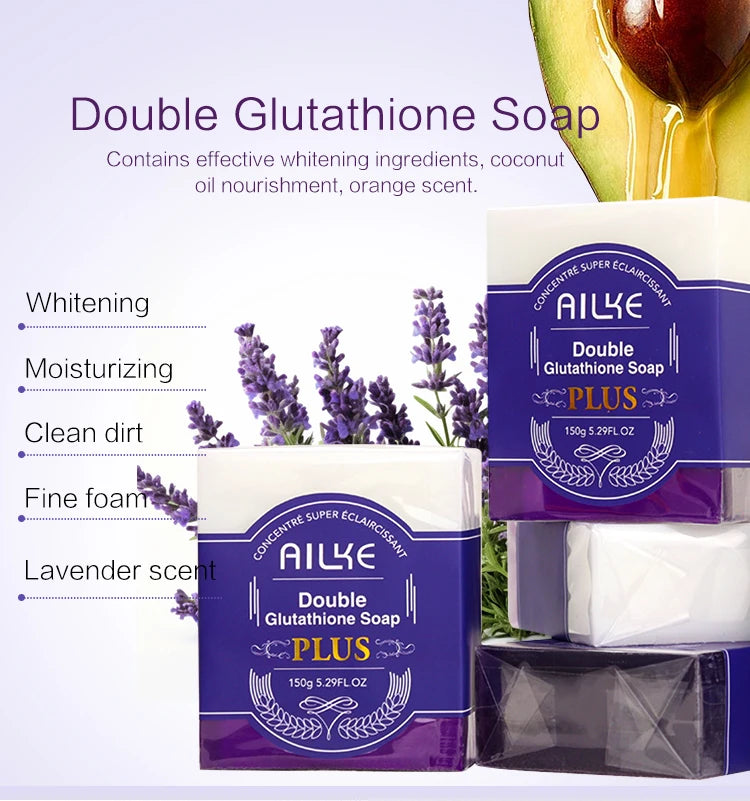 AILKE Glutathione 5-in-1 Women Skin Care Kit, With Body Lotion,  Serum, Dark Spot Removal Cream, Body Cream, Brightening Soap