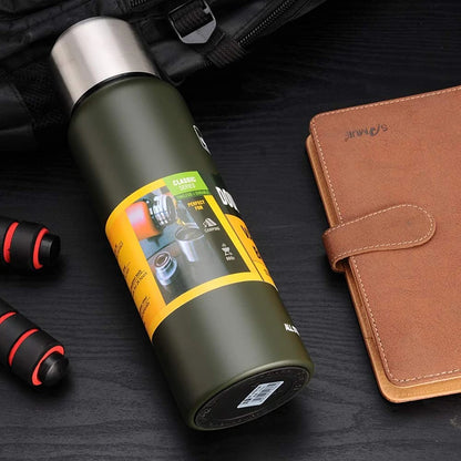 304 Stainless Steel Thermos Bottle Large Capacity Vacuum Flask Insulated Tumbler with Rope for Tea Drinks Cold and Hot  Water