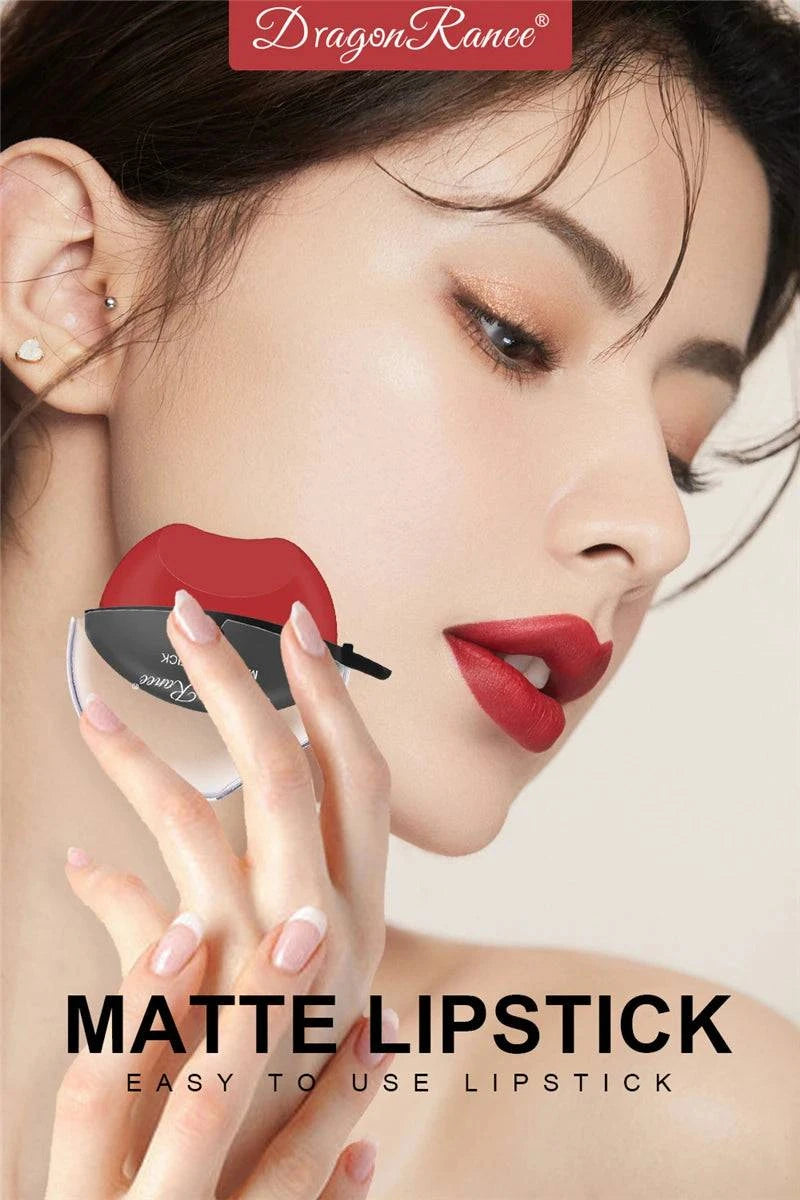 New Squeeze Into Lazy Lipstick Lip-shaped Lipstick Moisturizing Matte Lip Makeup Tint Waterproof Nonstick Cup Lipgloss Korean - MarvelouStore