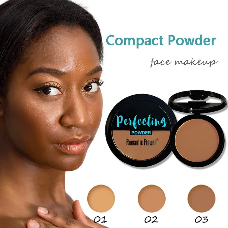 3-color Dark Powder Bronze Powder Dark Skin Foundation Oil Control Concealer Brighten The Face Create Three-dimensional Makeup