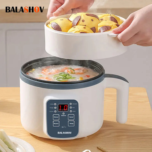 Mini Electric Rice Cooker Household Multicooker Steamer Single/Double Layer Rice Cooker Auto Rice Cooker Appliances for Kitchen