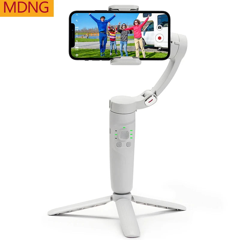 MDNG New mobile phone three-axis smart stabilizer mini folding anti-shake shooting smart face tracking pan-tilt