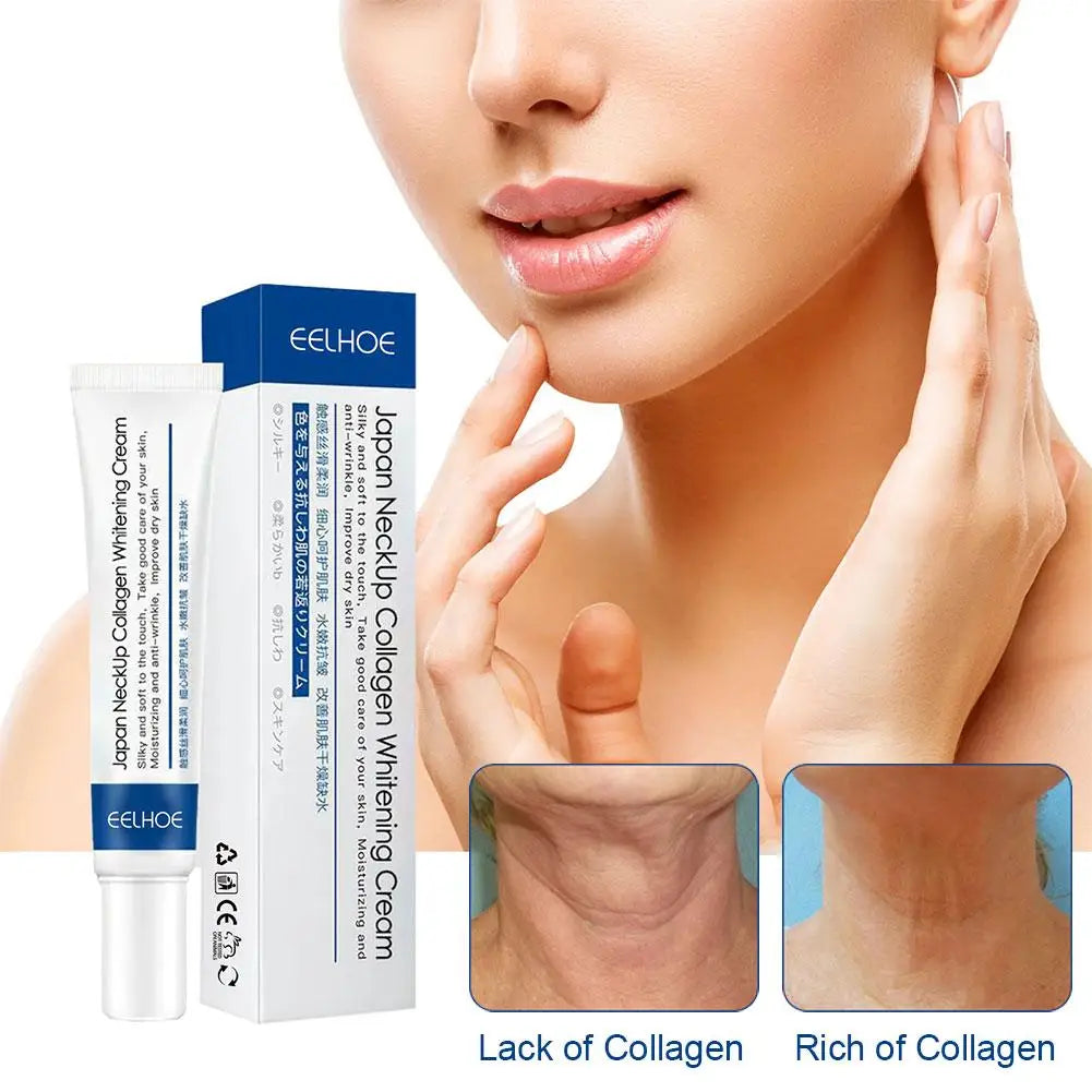 20g Collagen Neck Cream Anti-aging Whitening Tightening Lifting Moisturizing For Neck Double Chin Reducer Fine Lines Skin Care