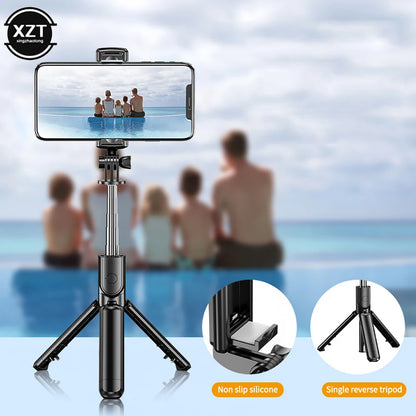 Extendable Wireless Selfie-Stick Monopod Tripod Bluetooth-compatible Selfie Stick for Huawei Xiaomi iPhone Gopro Sports Action