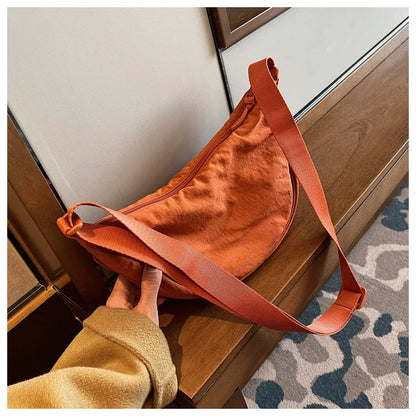 Casual Nylon Hobos Crossbody Bag for Women Designer Shoulder Bags Large Capacity Tote Lady Travel Shopper Bag Female Purses 2024