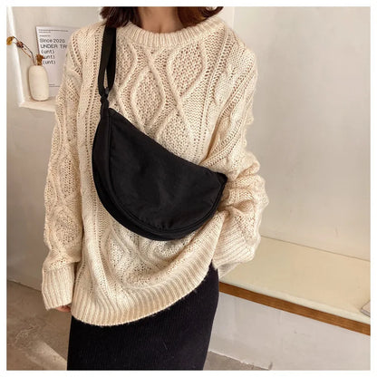 Casual Nylon Hobos Crossbody Bag for Women Designer Shoulder Bags Large Capacity Tote Lady Travel Shopper Bag Female Purses 2024