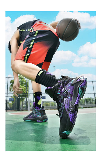 New Arrival Basketball Shoes Lightweight Breathable Sports Shoes Men Training BasketSneakers Street Combat Basketball Boots