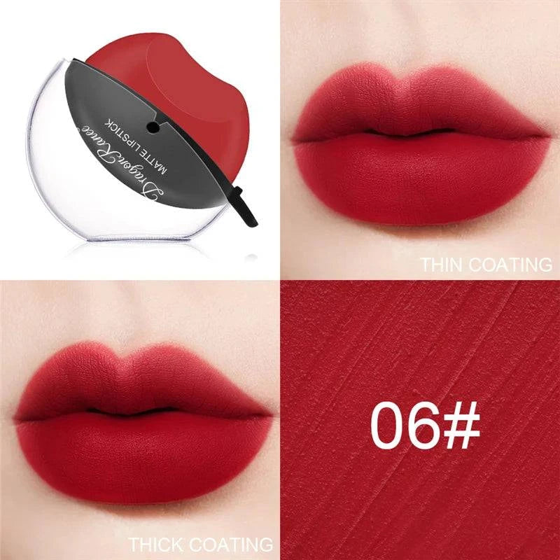 New Squeeze Into Lazy Lipstick Lip-shaped Lipstick Moisturizing Matte Lip Makeup Tint Waterproof Nonstick Cup Lipgloss Korean - MarvelouStore