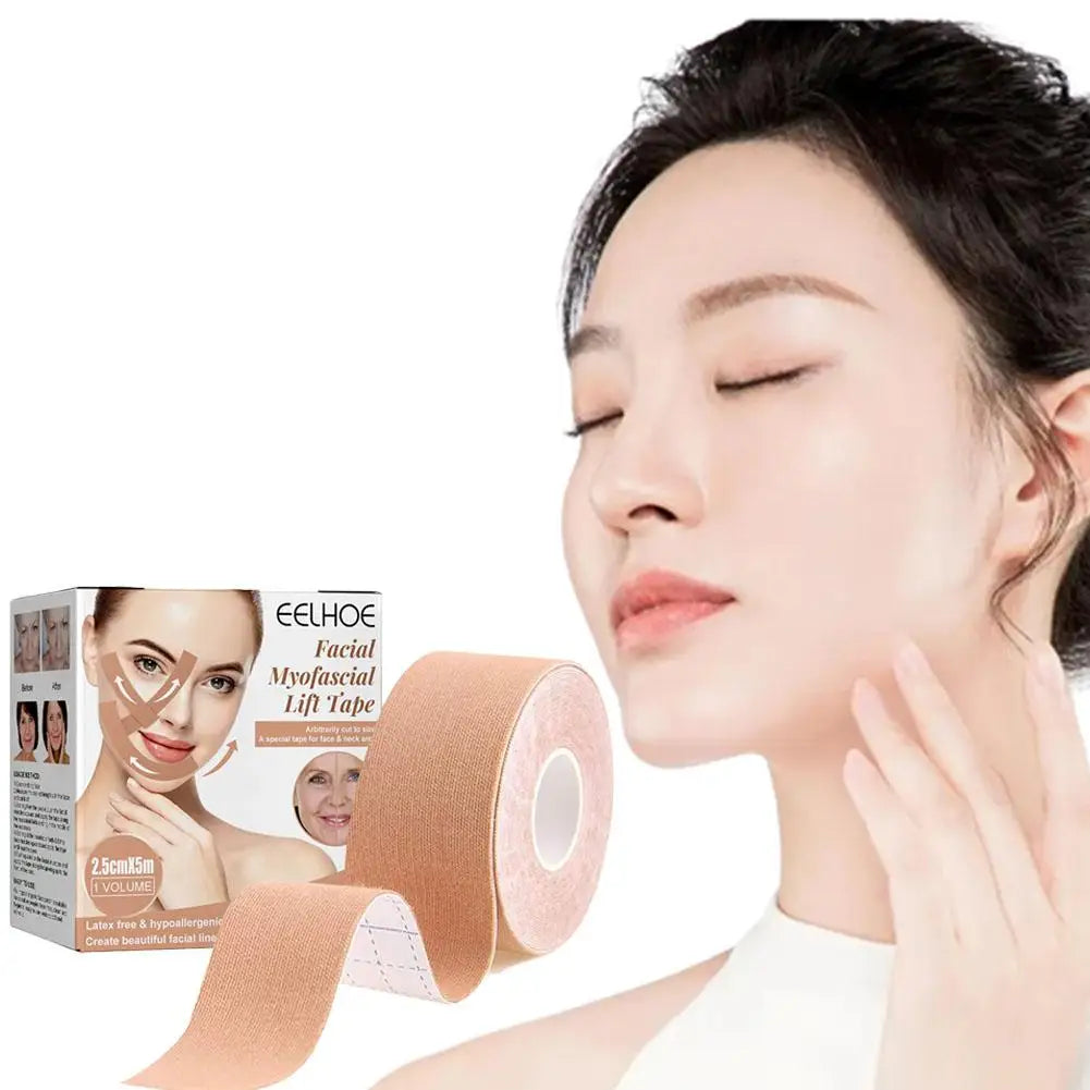 Facial Lift Tape Face Lift Tape Neck Toning Belts Anti Wrinkle Patches Anti Freeze Stickers for Firming Tightening Skin 2.5 S2J9