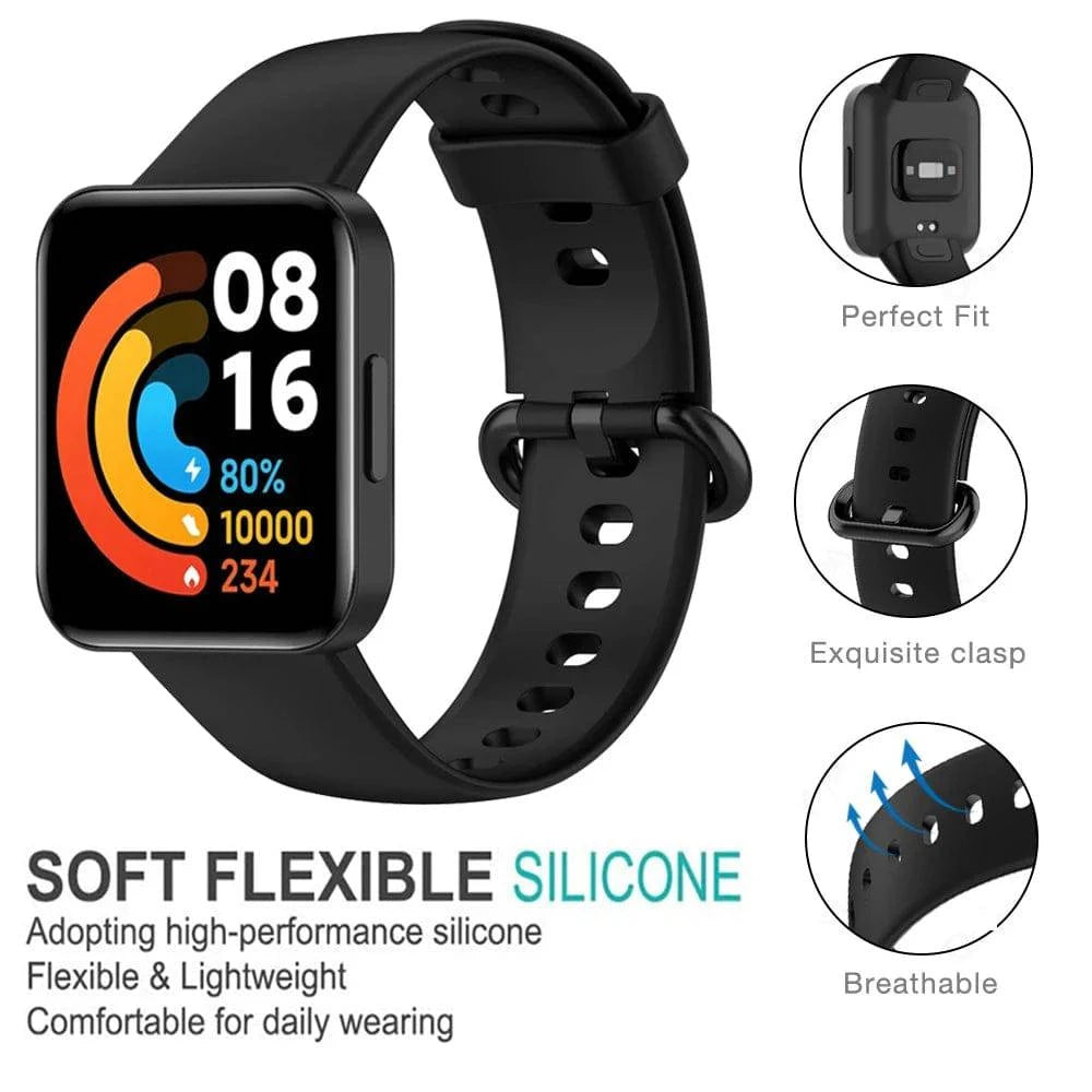 Replacement Strap For Mi Watch Lite Silicone Watchbands Watch Strap For Redmi Watch 2 Lite Strap Correa Bracelet - MarvelouStore