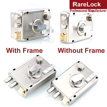 Deadbolt Door Lock with Keys for Gate Office Women Bag Shop Door Hardware Home Security DIY Rarelock MS413 H