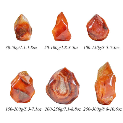 1PC Carnelian Flame Torch Point Tower Gemstone - Flash Gift For Women, For Home Living Room Office Decoration