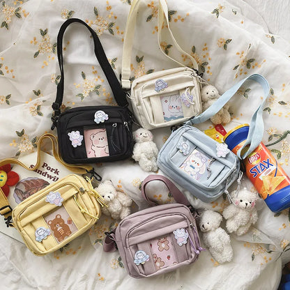 New Kawaii Bag Girls 2024 New JK Transparent Bag Small Crossbody Bag For Women Purses and Handbags Shoulder Bag Itabag Bolso