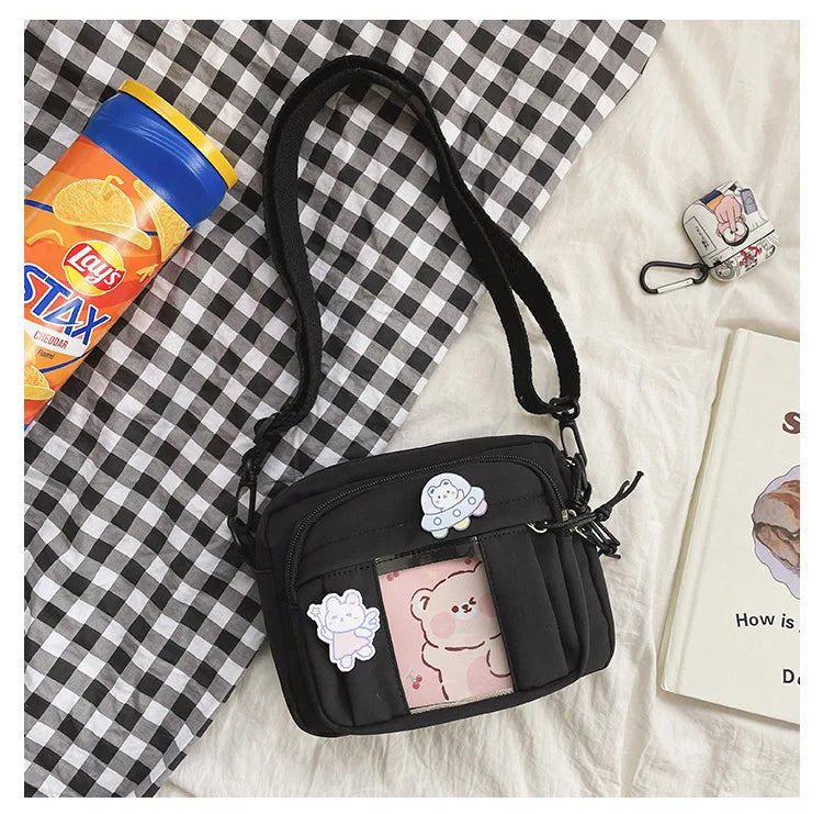 New Kawaii Bag Girls 2024 New JK Transparent Bag Small Crossbody Bag For Women Purses and Handbags Shoulder Bag Itabag Bolso