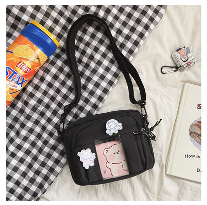 New Kawaii Bag Girls 2024 New JK Transparent Bag Small Crossbody Bag For Women Purses and Handbags Shoulder Bag Itabag Bolso