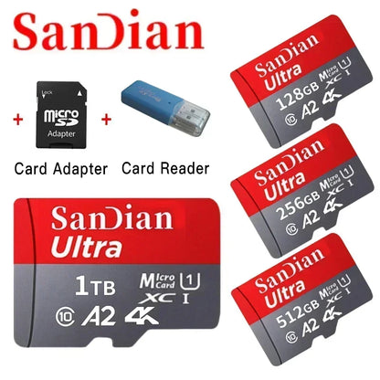 Original SD Card 2TB High Speed Memory Card 512GB 1TB Large Capacity Storage Device Sd Memory Card for Phones/Computers/Cameras