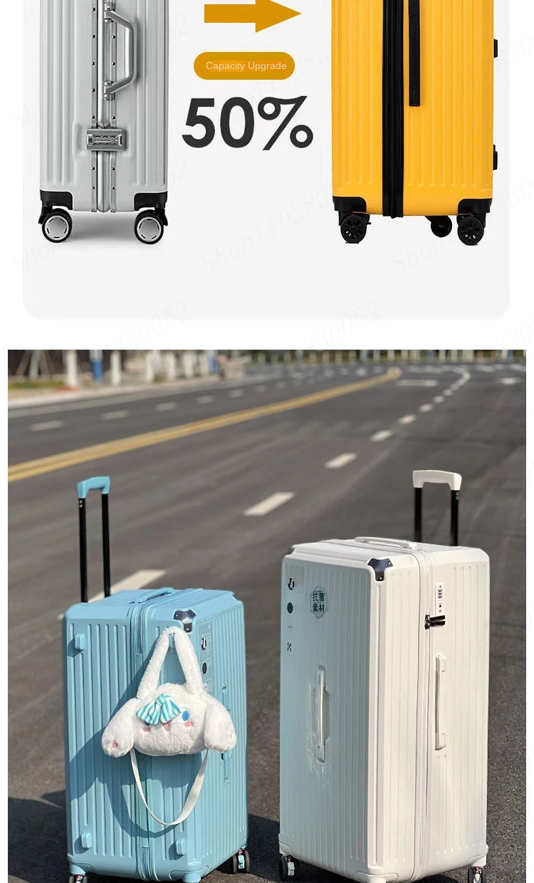 Large Capacity Suitcase 20" 24" 30" 32inch Brakes Universal Wheel Luggage Bag Men Rolling Password Trolley Case Women Travel Bag