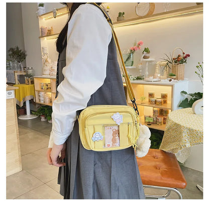 New Kawaii Bag Girls 2024 New JK Transparent Bag Small Crossbody Bag For Women Purses and Handbags Shoulder Bag Itabag Bolso