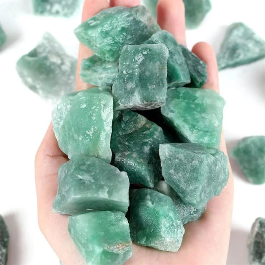 Natural Green Aventurine Crystal Quartz Raw Rough Tangling Jade Mineral Healing Crystals Reiki Specimens Collectible Home Decor