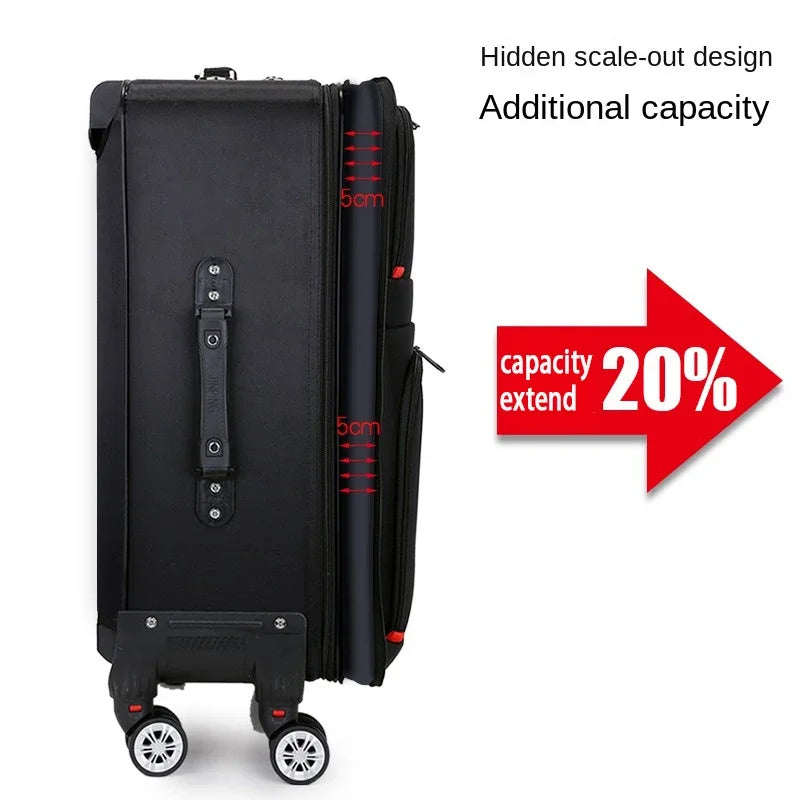 Suitcase Detachable Wheel Waterproof Luggage Carry-on Travel Bag Large Capacity Oxford Rolling Luggage Set Password Trolley Case