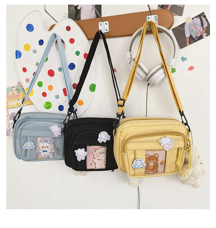 New Kawaii Bag Girls 2024 New JK Transparent Bag Small Crossbody Bag For Women Purses and Handbags Shoulder Bag Itabag Bolso