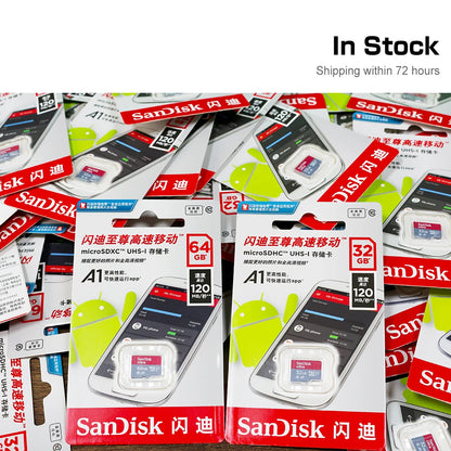 SanDisk Micro tf Card 128GB 64GB 32GB Up to 98MB/s Memory Card Class 10 Flash Card A1 TF Card memory card for smartphone