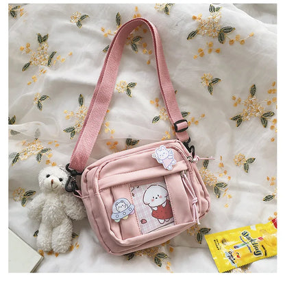 New Kawaii Bag Girls 2024 New JK Transparent Bag Small Crossbody Bag For Women Purses and Handbags Shoulder Bag Itabag Bolso