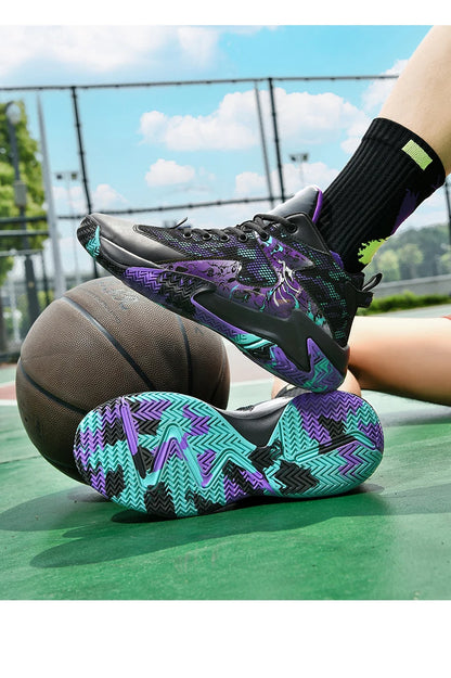 New Arrival Basketball Shoes Lightweight Breathable Sports Shoes Men Training BasketSneakers Street Combat Basketball Boots