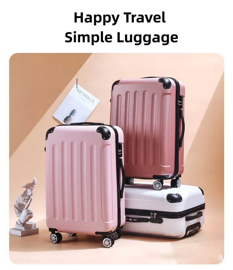 Man And Women Travel Luggage Business Trolley Suitcase Bag Spinner Boarding 20/22/24/26/28 Inch Universal Wheel